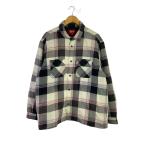 ショッピングネルシャツ Supreme◆Quilted Flannel Shirt/ネルシャツ/XL/コットン/PNK/チェック