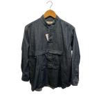 snow peak◆長袖シャツ/S/コットン/IDG/�