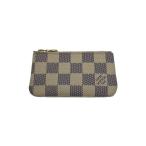 LOUIS VUITTON◆ポシェット・クレ_ダミエ・アズール_WHT/PVC/WHT/メンズ