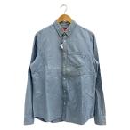 Supreme◆長袖シャツ/L/コットン/BLU