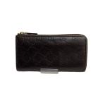 GUCCI◆長財布/レザー/BLK/総柄/メンズ