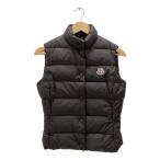 MONCLER◆ダウンベスト/O/ナイロン/BLK/無地/48342/50/68959