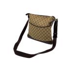 GUCCI◆ショルダーバッグ_GGキャンバス/キャンバス/BRW