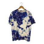 ショッピングLOUIS LOUIS VUITTON◆Tシャツ/L/コットン/BLU/総柄/RM222M NPG HNY26W/首元黄ばみ有//
