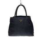 ショッピングPRADA PRADA◆ハンドバッグ/ナイロン/BLK/無地