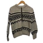 THIRD MAGAZINE◆カーディガン(厚手)/9/ウール/GRY/A0813KCD001/カウチンジップカーデ