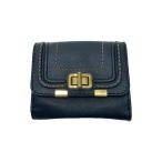 Chloe◆3つ折り財布/--/BLK/レディース/マーシー/※使用感有//