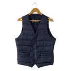 ショッピングダウンベスト HERNO◆ダウンベスト/48/ナイロン/NVY