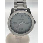 ショッピングnixon NIXON◆電池切れ/クォーツ腕時計/アナログ/GRY/GRY/THE CORPORAL