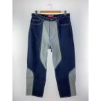 Supreme◆24AW/2-Tone Paneled Baggy Jean/デニムパンツ/ボトム/34/コットン/IDG//