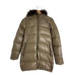 ショッピングduvetica DUVETICA◆KAPPA/ラクーンファー/ダウンジャケット/40/ナイロン/KHK