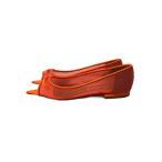 PIPPICHIC* Flat туфли-лодочки /36.5/ orange / сетка / лента //