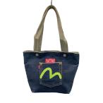 ショッピングEVISU EVISU◆トートバッグ/コットン/IDG/無地/ミニトート/