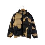 Supreme◆21AW/Bleached Denim Print Nuptse Jack/S/ナイロン/BLK/総柄/ND5210//