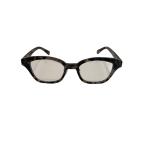 白山眼鏡店◆SCOTT/べっ甲/メガネ/ウェリントン/プラスチック/BLK/CLR/メンズ