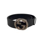 GUCCI* ремень / кожа /BLK/ мужской //