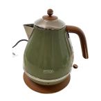 ショッピング電気ケトル DeLonghi◆電気ポット・電気ケトル KBOV1200J-GR [オリーブグリーン]