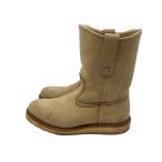ショッピングスウェード RED WING◆ペコスブーツ・ペコスブーツ/--/IVO/スウェード