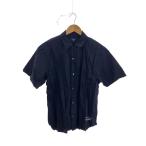 COMME des GARCONS HOMME◆半袖シャツ/XS/コットン/BLK/HO-B021