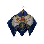 HERMES*SPRING/ шарф / шелк /NVY/ женский 