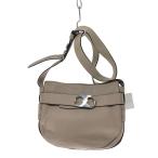 ショッピングレザー TORY BURCH◆ショルダーバッグ/レザー/BEG/無地/10005617