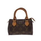 LOUIS VUITTON◆ミニ・スピーディ_モノグラム・キャンバス/PVC/BRW