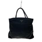 PRADA◆トートバッグ/ナイロン/BLK
