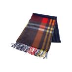 Johnstons◆マフラー/カシミア/マルチカラー/チェック/レディース//