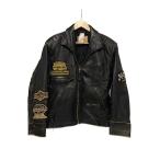 ショッピングライダース LEE TROVER/シングルライダースジャケット/M/レザー/BLK/無地
