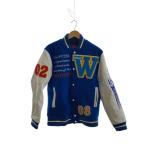 RADIO EVA◆スタジャン/M/ウール/BLU/Baseboll Jacket/エヴァンゲリオン