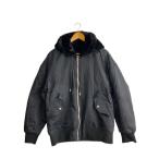 ショッピングzara ZARA◆リバーシブルボンバーケット/L/ポリエステル/BLK