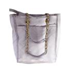 LESPORTSAC◆chain n/s tote/色褪せ有り/トートバッグ/ナイロン/PUP/無地