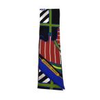 ショッピングバヤ HERMES◆フランス製/カドリージュ・バヤデール/スカーフ/シルク/マルチカラー/総柄/レディース