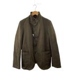 COMME des GARCONS SHIRT◆22AW/STRONG WILL総柄ポリ縮絨テーラードジャケット/S/ポリエステル/KHK//