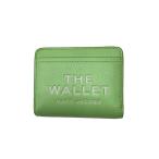MARC JACOBS◆2つ折り財布/レザー/GRN/無地/レディース/2R3SMP044S10//