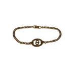 Christian Dior*CD Logo / браслет / металлизированный / цветной камень /GLD/ женский //