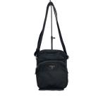 PRADA◆ショルダーバッグ/ナイロン/BLK//