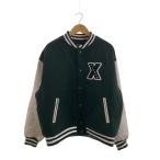 X-LARGE◆スタジャン/XL/ウール/GRN/101214021004