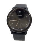 GARMIN◆スマートウォッチ/--/ラバー/BLK/BLK/VIVOMOVE SPORT/充電ケーブル付き