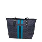 ショッピングcoach COACH◆トートバッグ_シグネチャー_総柄/--/NVY/モノグラム