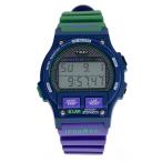 TIMEX◆クォーツ腕時計/デジタル/ラバー/BLU/マルチカラー