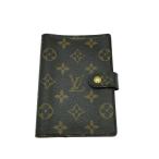 LOUIS VUITTON* Agenda PM_ монограмма * парусина / кожа /BRW/ общий рисунок / мужской 