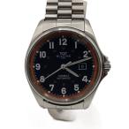 GLYCINE◆自動巻腕時計/アナログ/BLK/SLV/SS