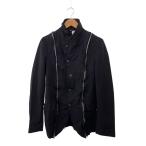 ショッピングGARCONS BLACK COMME des GARCONS◆24AW/ジップデザインジャケット/M/ポリエステル/BLK/1N-J005/AD2024