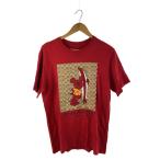 COACH◆コーチ/×Disney/Tシャツ/M/コットン/レッド