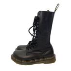 Dr.Martens◆14ホール/ロングブーツ/UK4/BLK/レザー/1B99/14EYE BOOT