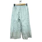 BASCO◆レイヤーペチパンツ/ワイドパンツ/2/コットン/BLU//