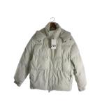 ZARA◆ダウンジャケット/L/ポリエステル/WHT/無地/RN77302