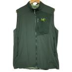 ARC’TERYX◆ベスト/L/ナイロン/GRN/無地//