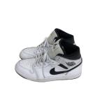ショッピングjordan NIKE◆AIR JORDAN 1 MID/27cm/WHT/レザー/DQ8426-132